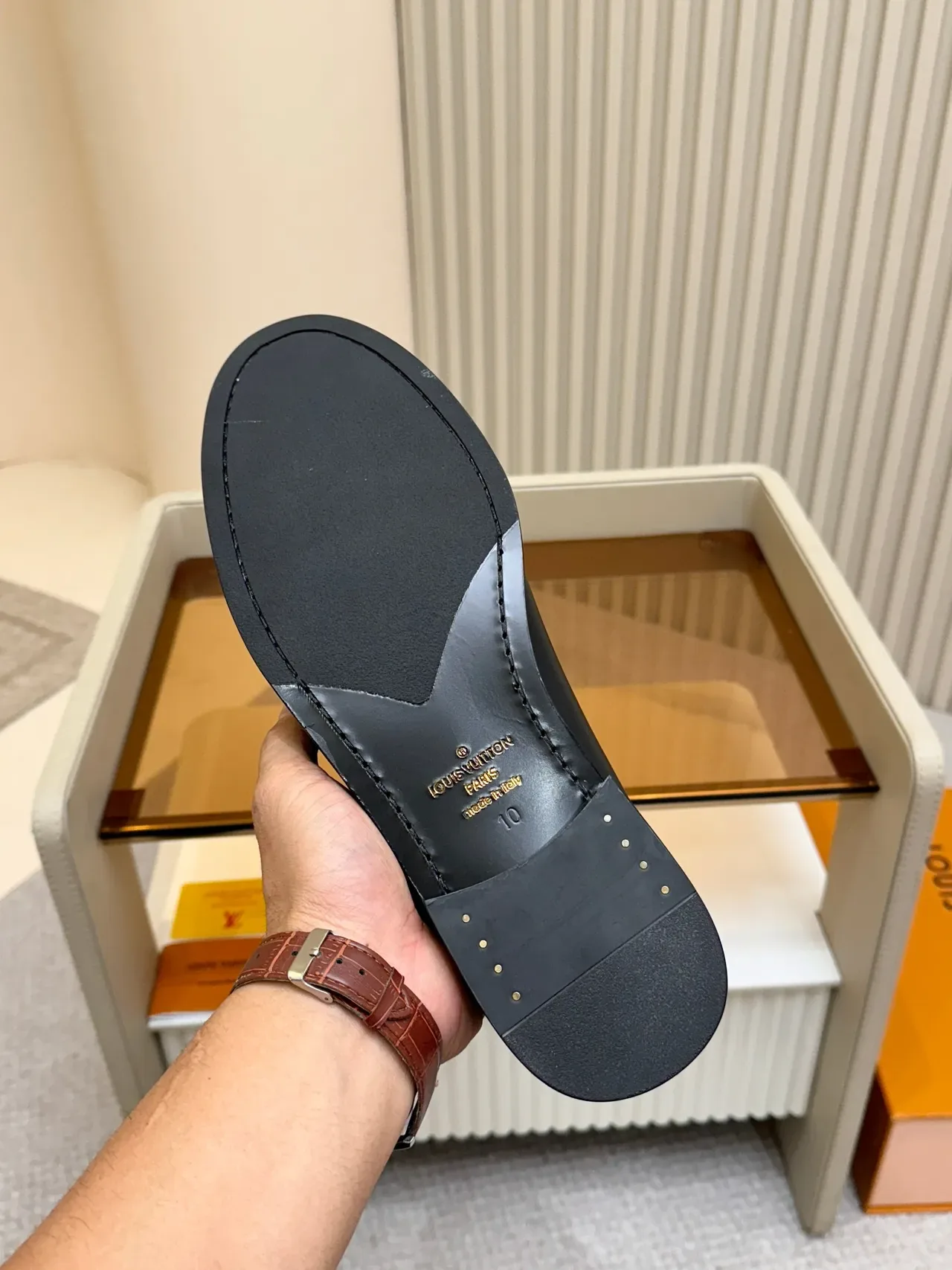 Louis Vuitton Loafer Black Leather Penny Loafer 2
