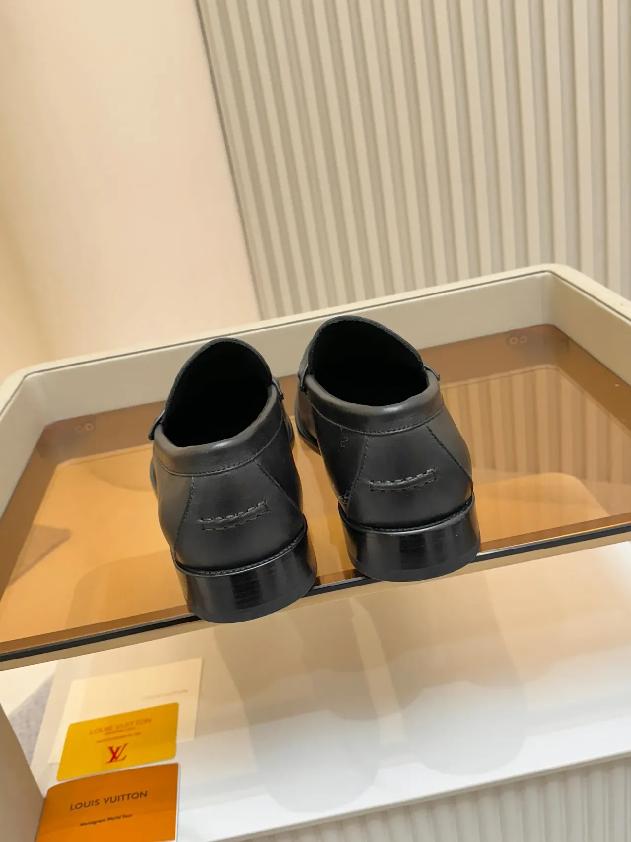 Louis Vuitton Loafer Black Leather Penny Loafer 3