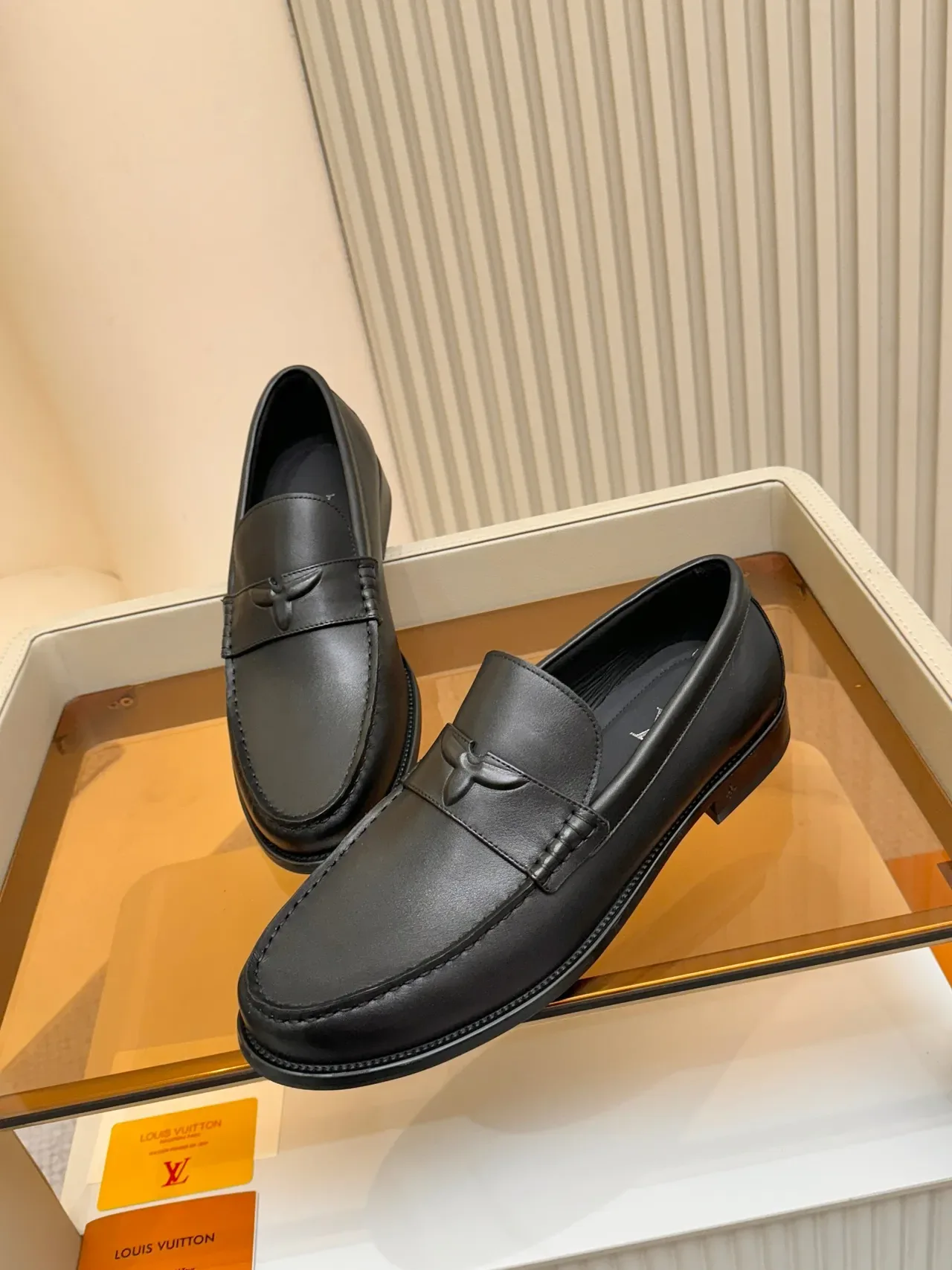 Louis Vuitton Loafer Black Leather Penny Loafer 4