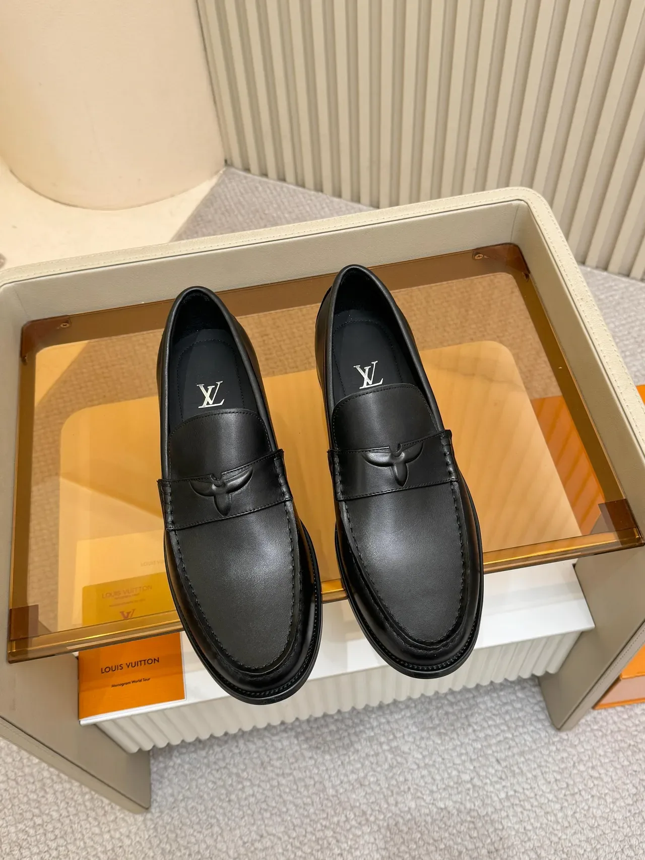 Louis Vuitton Loafer Black Leather Penny Loafer 5