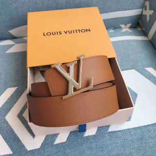 Louis Vuitton LV Belt Tan Leather Belt