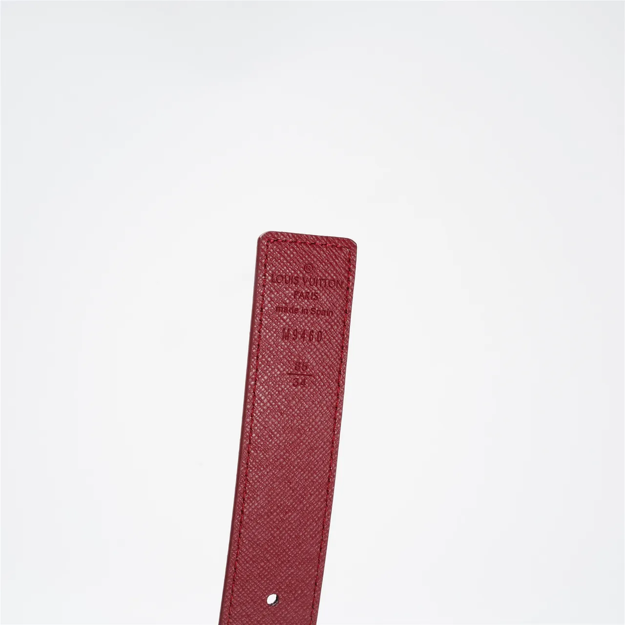 Louis Vuitton LV boucle circulaire marron rouge monogramme toile tono dorato circulaire cuir 7