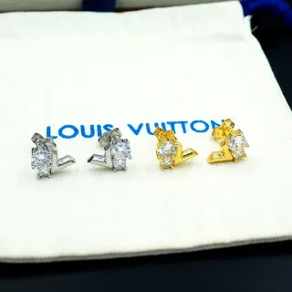 Louis Vuitton LV Initiales Crystal Stud Earrings