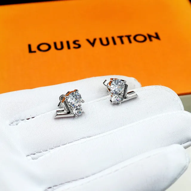 Louis Vuitton LV Initiales Crystal Stud Earrings 7