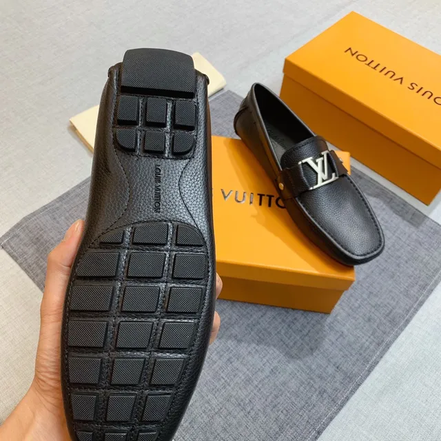 Louis Vuitton LV Loafer Black Pebbled Leather Loafers 2