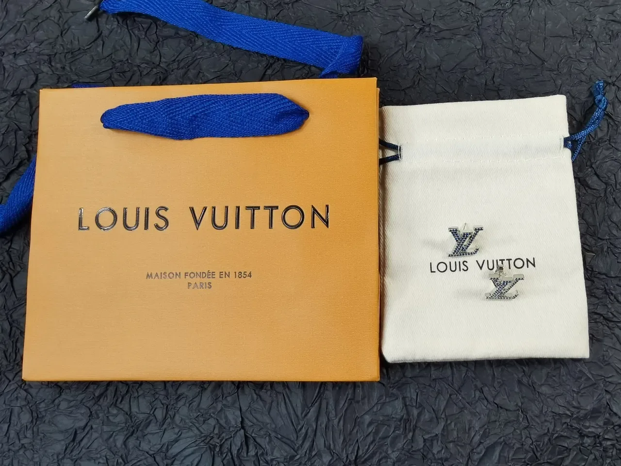 Louis Vuitton LV Monogram Pavé Stud Earrings 2