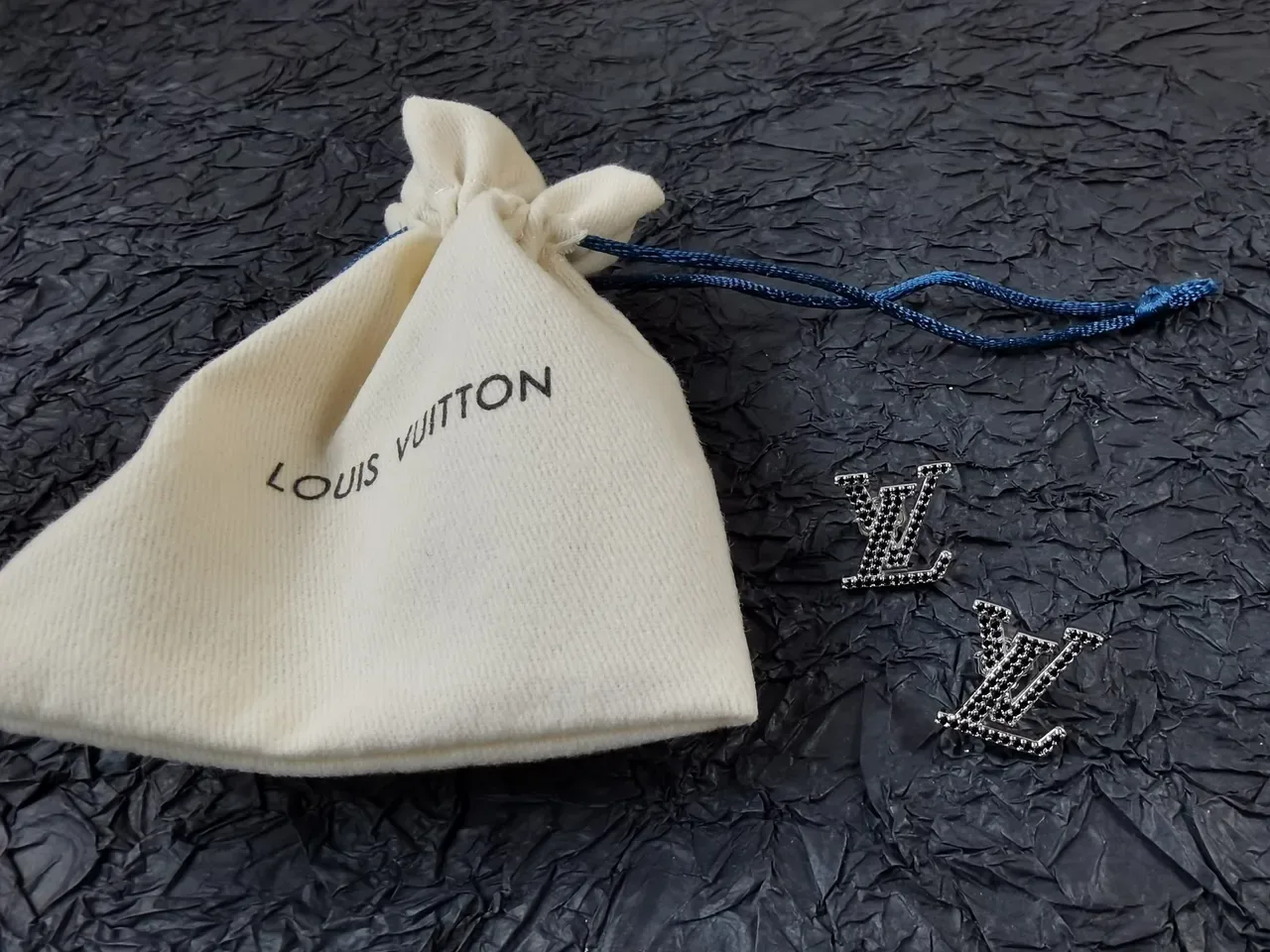 Louis Vuitton LV Monogram Pavé Stud Earrings 3