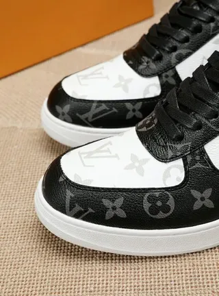 Louis Vuitton LV Trainer Black White High-Top Monogram-Printed Lifestyle Sneakers 6