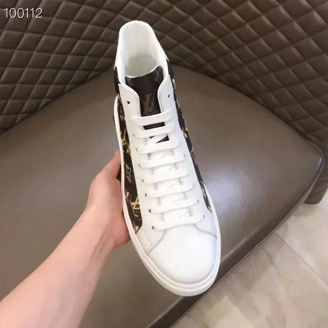 Louis Vuitton LV Trainer Black White Monogram Canvas Leather Accents Lifestyle Sneakers 3