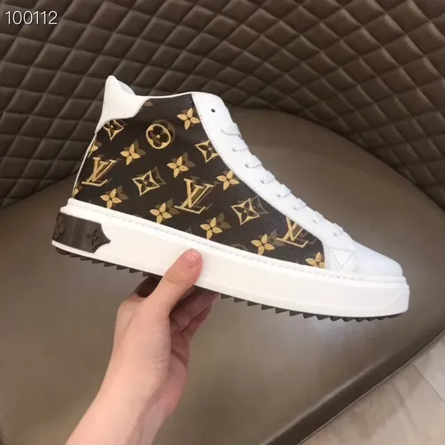 Louis Vuitton LV Trainer Black White Monogram Canvas Leather Accents Lifestyle Sneakers 4