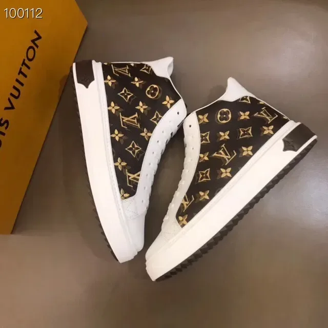 Louis Vuitton LV Trainer Black White Monogram Canvas Leather Accents Lifestyle Sneakers 7