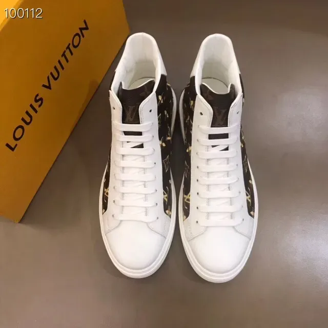 Louis Vuitton LV Trainer Black White Monogram Canvas Leather Accents Lifestyle Sneakers 9
