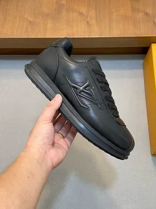 Louis Vuitton LV Trainer Full Black Lifestyle Sneakers 3