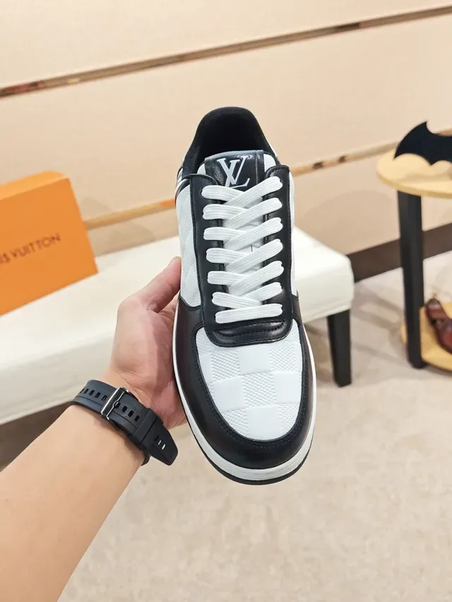 Louis Vuitton LV Trainer White and Black Lifestyle Sneakers 6