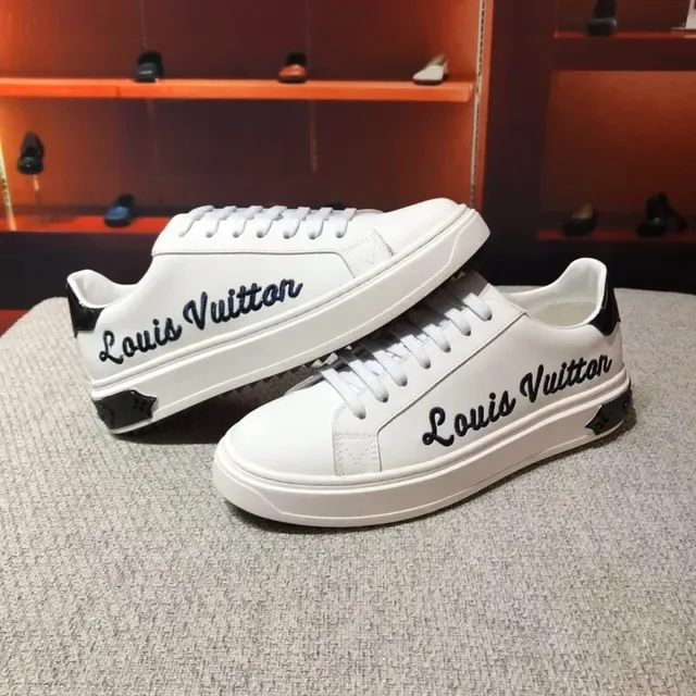 Louis Vuitton LV Trainer White Black Low-Top Leather Upper Lifestyle Sneakers 6