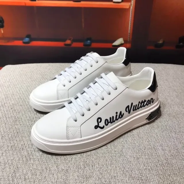 Louis Vuitton LV Trainer White Black Low-Top Leather Upper Lifestyle Sneakers 7