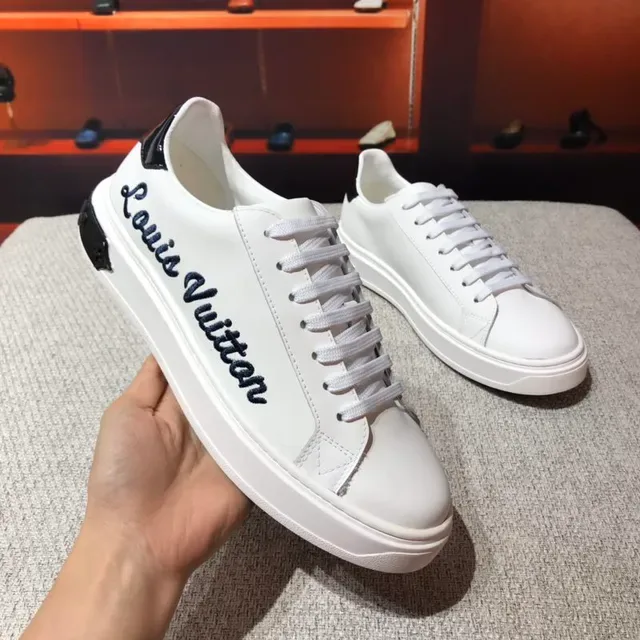 Louis Vuitton LV Trainer White Black Low-Top Leather Upper Lifestyle Sneakers 8