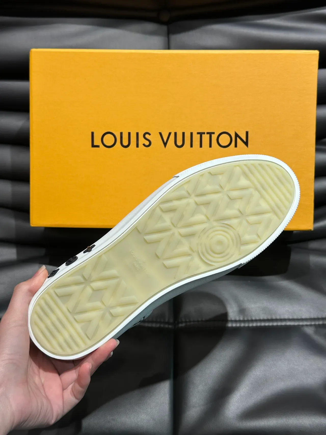Louis Vuitton LV Trainer White Black Monogram-Print Leather And Canvas Two-Tone Lifestyle Sneakers 2
