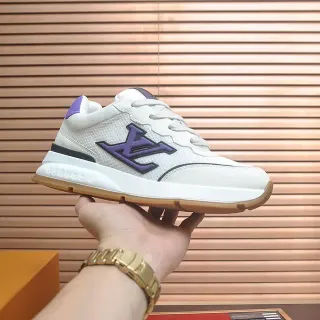 Louis Vuitton LV Trainer White Purple Monogram zapatillas lifestyle