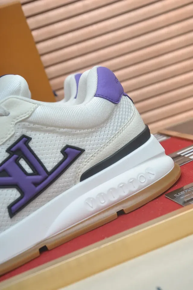 Louis Vuitton LV Trainer White Purple Monogram Lifestyle Sneakers 2