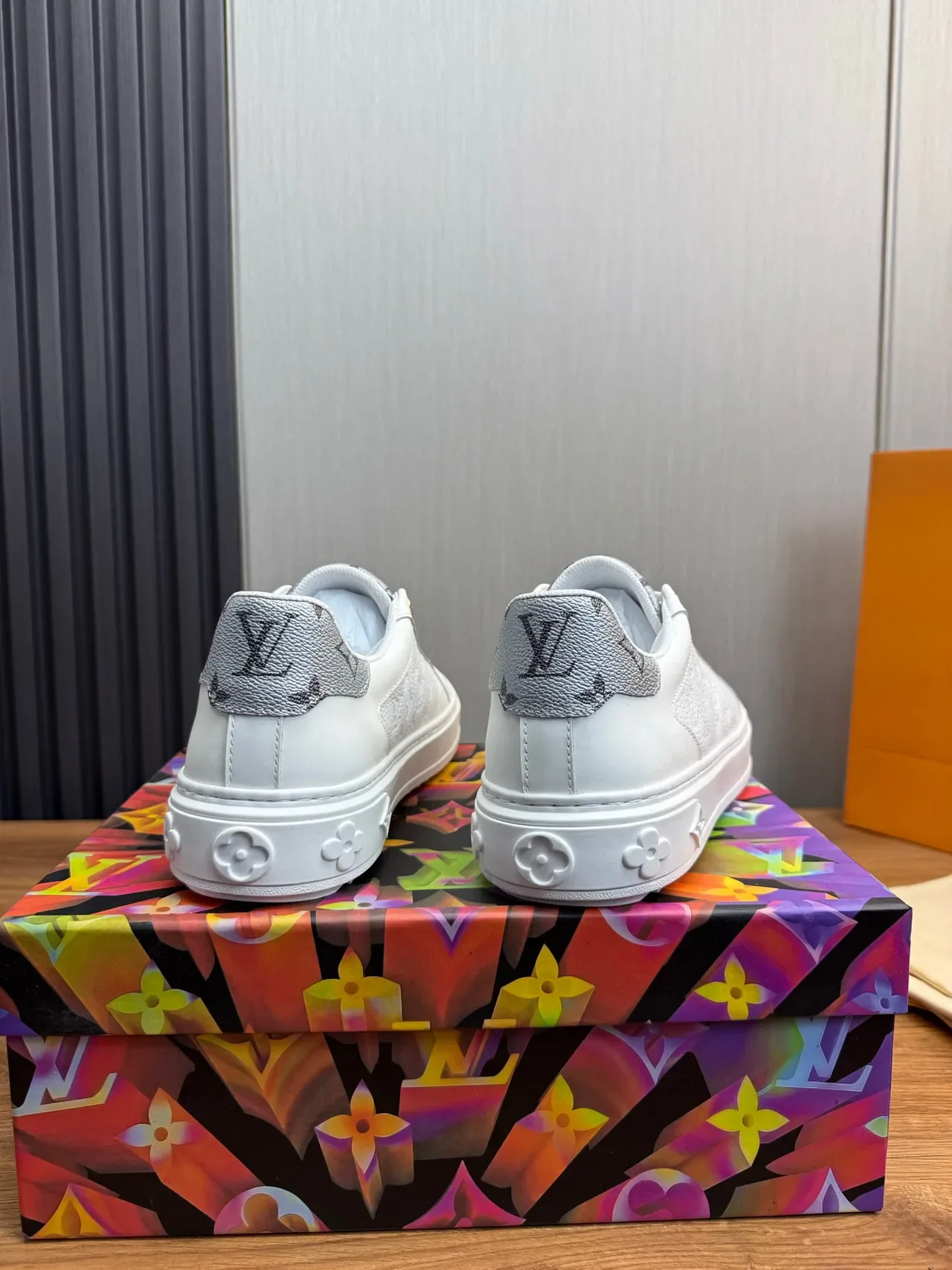 Louis Vuitton LV Trainer White Silver Leather Low-Top Lifestyle Sneakers 5