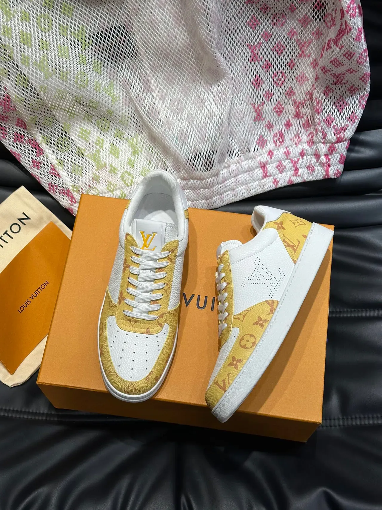 Louis Vuitton LV Trainer Amarillo Monogram Lifestyle Sneakers 3