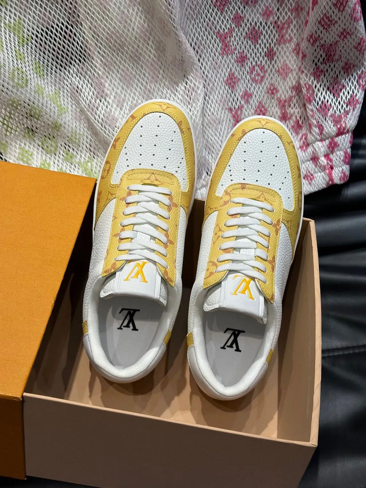 Louis Vuitton LV Trainer Amarillo Monogram Lifestyle Sneakers 4