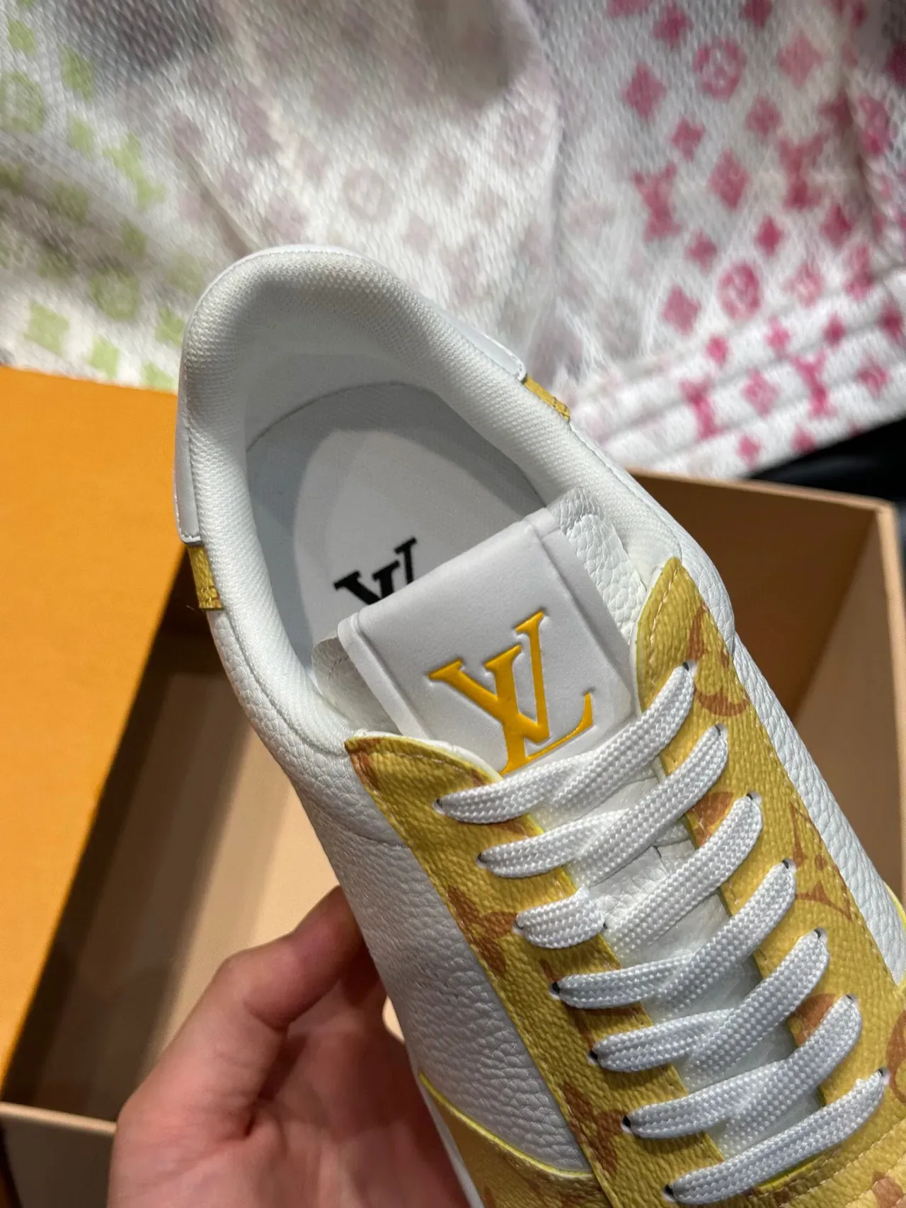 Louis Vuitton LV Trainer Amarillo Monogram Lifestyle Sneakers 7