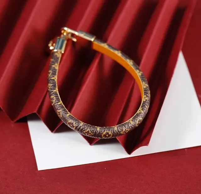 Louis Vuitton Monogram Braided Leather Heart Padlock Bracelet 6