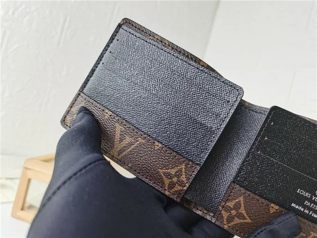 Louis Vuitton Monogram Canvas Brown and Black Short Wallet 3