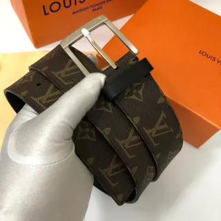 Louis Vuitton Monogram Canvas Brown Leather Belt