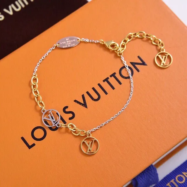 Louis Vuitton Monogram Charm Multi-Chain Two-Tone Bracelet 3