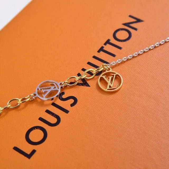Louis Vuitton Monogram Charm Multi-Chain Two-Tone Bracelet 5
