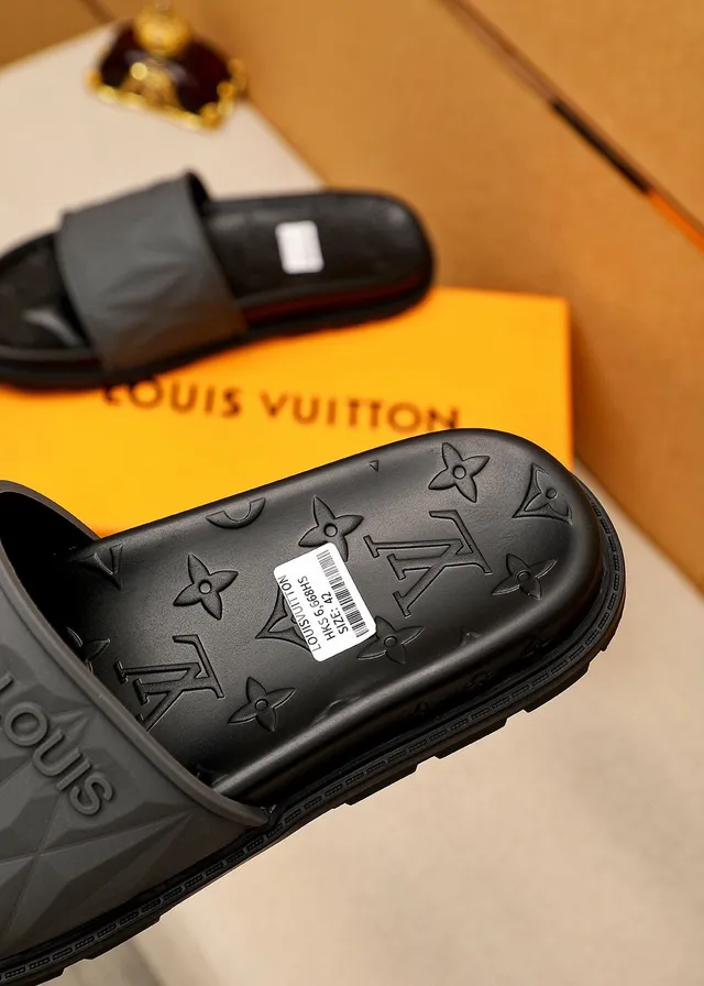 Louis Vuitton Monogram Faceted Strap Slippers 8