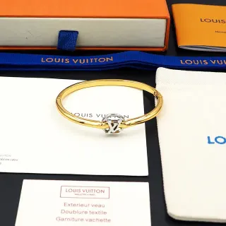 Louis Vuitton Monogram Knot Gold and Silver-Tone brazalete