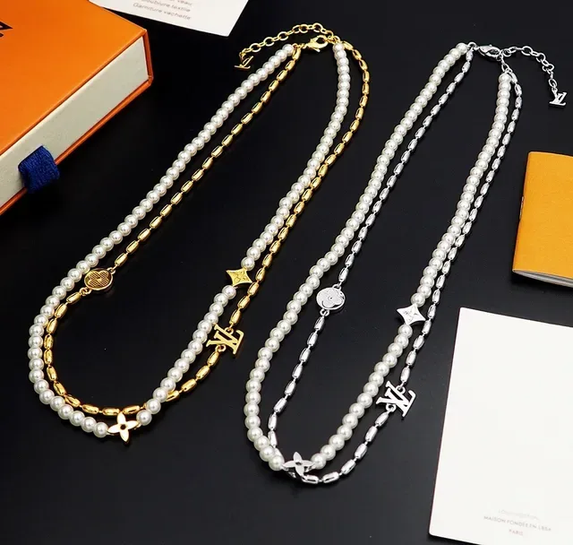Louis Vuitton Monogram Pearl Double-Strand Necklace 2