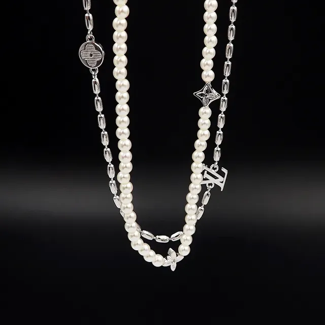 Louis Vuitton Monogram Pearl Double-Strand Necklace 4