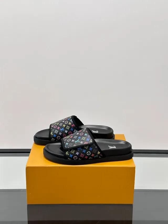 Louis Vuitton Monogram Print Slide Slippers 4