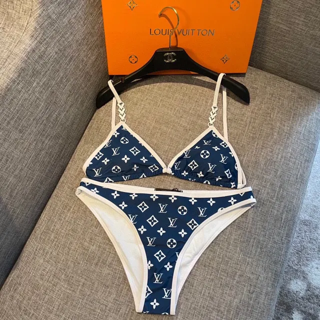 Louis Vuitton Monogram-Print Triangle Top and Low-Rise Briefs Swimwear 4