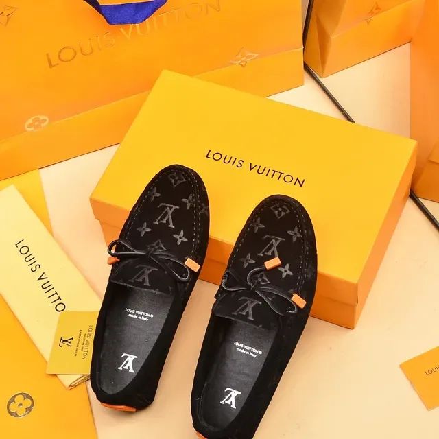 Louis Vuitton Monogram Suede Bow Loafers 3
