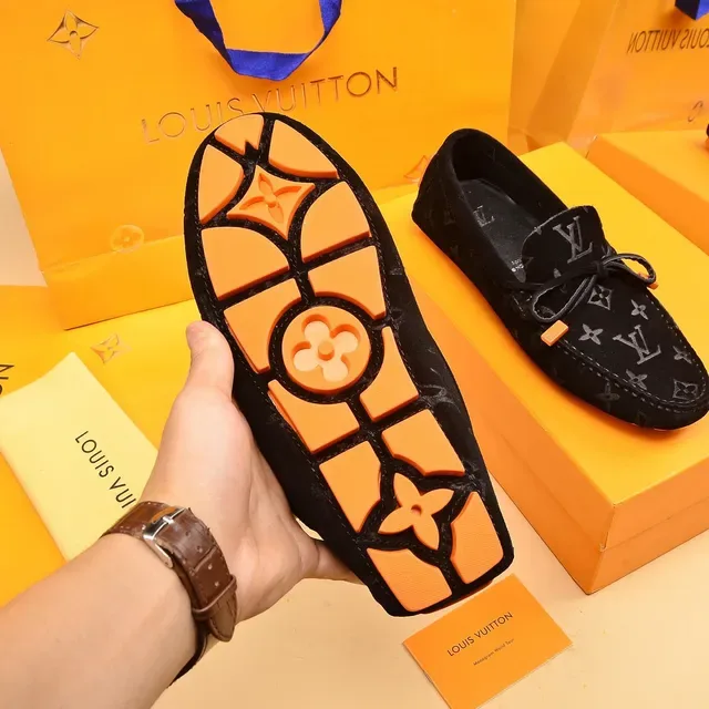 Louis Vuitton Monogram Suede Bow Loafers 4