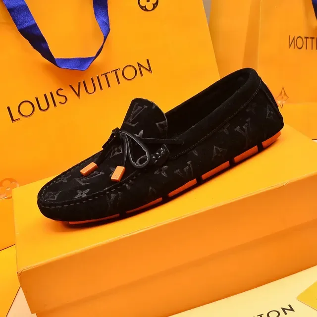 Louis Vuitton Monogram Suede Bow Loafers 5