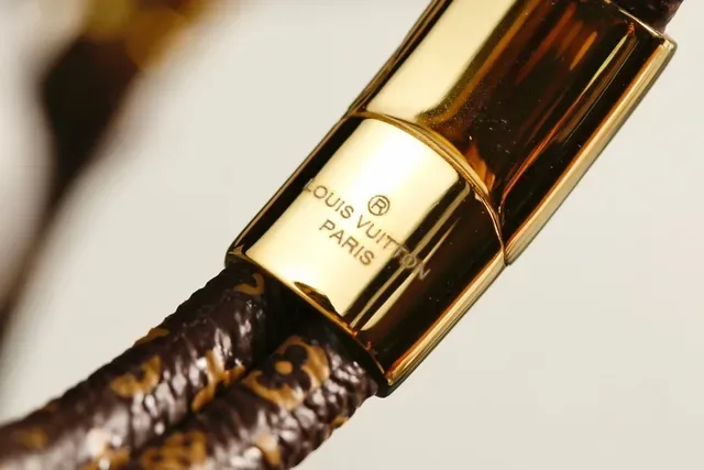 Louis Vuitton Monogram Tiger Double-Wrap Leather Bracelet 2
