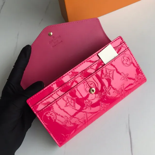Louis Vuitton Monogram Vernis Black Long Wallet 5