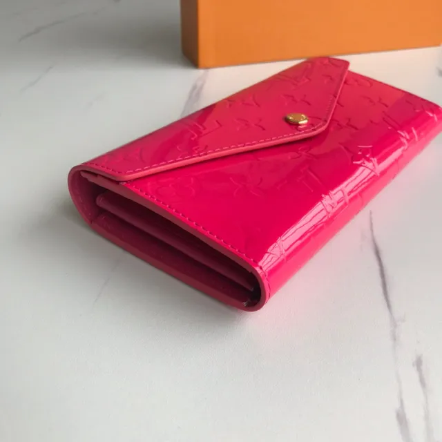 Louis Vuitton Monogram Vernis Black Long Wallet 7