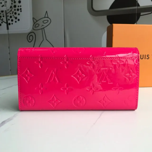 Louis Vuitton Monogram Vernis Black Long Wallet 8