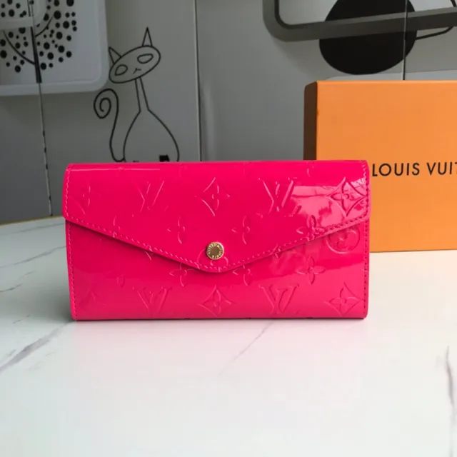 Louis Vuitton Monogram Vernis Black Long Wallet 9