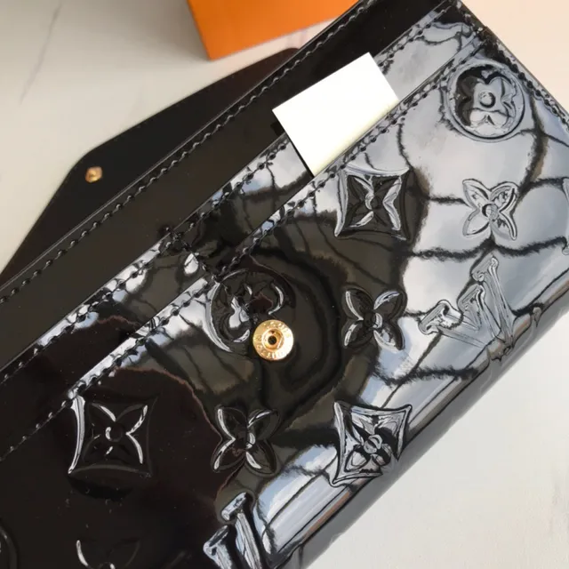 Louis Vuitton Monogram Vernis Black Long Wallet 19