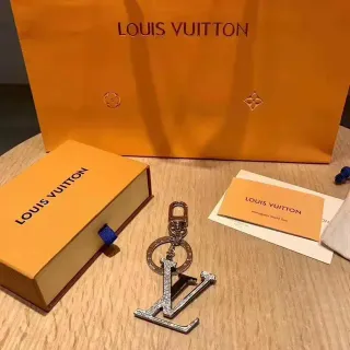 Louis Vuitton Monogram World Tour Crystal LV Keychain Bracelet