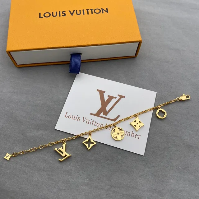 Louis Vuitton Multi-Charm Bracelet Gold Chain Bracelet 2